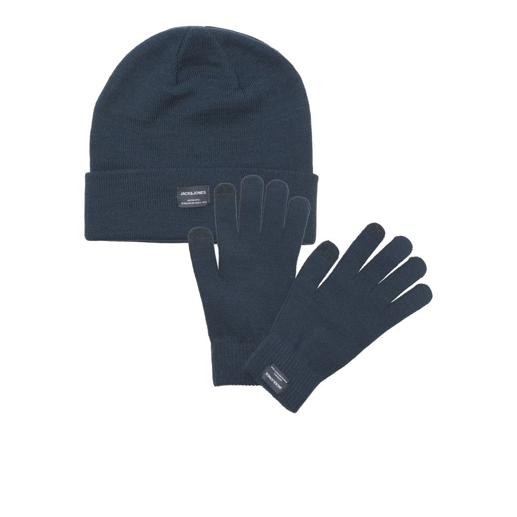 Jack&amp;Jones Men's Beret &amp; Gloves Set 12168383