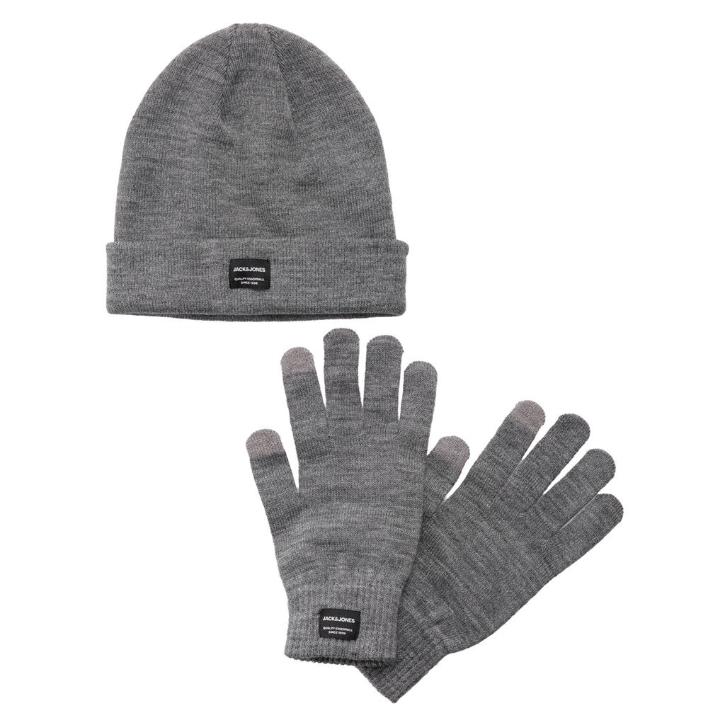 Jack&amp;Jones Men's Beret &amp; Gloves Set 12168383