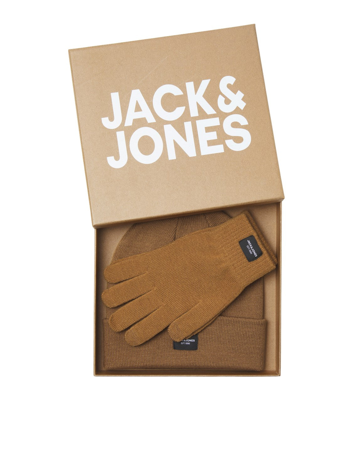 Jack&amp;Jones Men's Beret &amp; Gloves Set 12168383