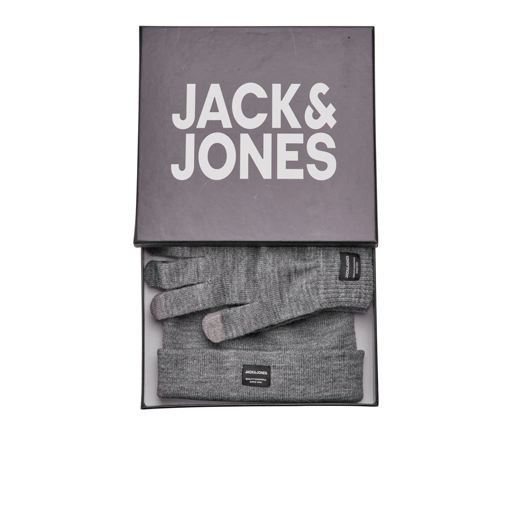 Jack&amp;Jones Men's Beret &amp; Gloves Set 12168383