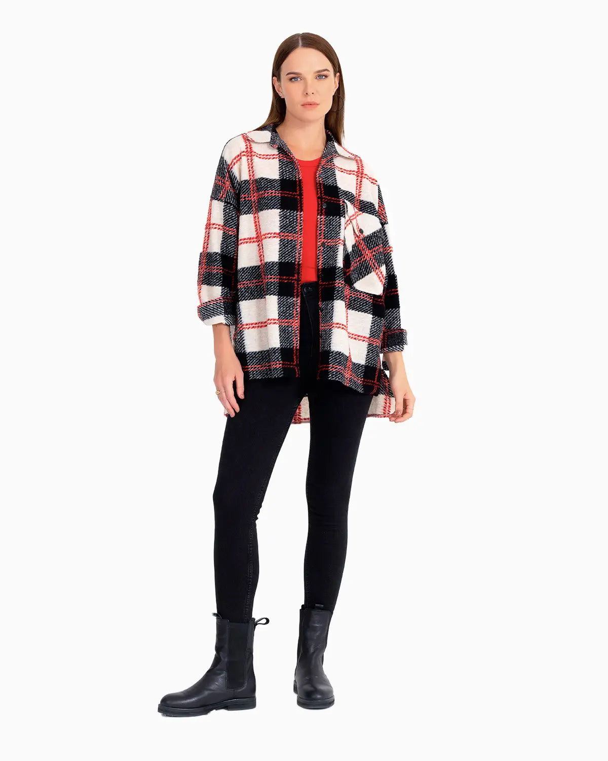 Seçil Women's Lumberjack Shirt 221201039