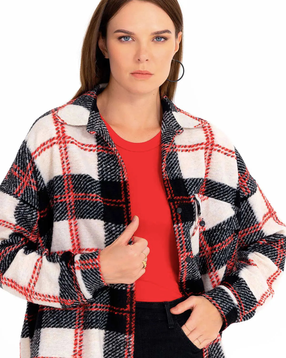 Seçil Women's Lumberjack Shirt 221201039