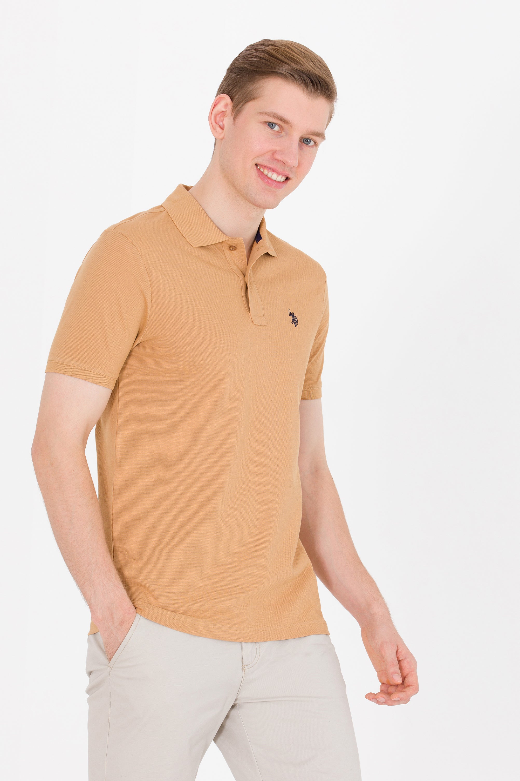 Polo Yaka Slim Fit Kırmızı Erkek %100 Pamuk T-shirt 1570718