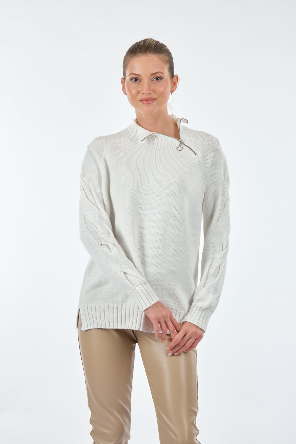 Knitwear Unique Mode Women's Sweater UW231029